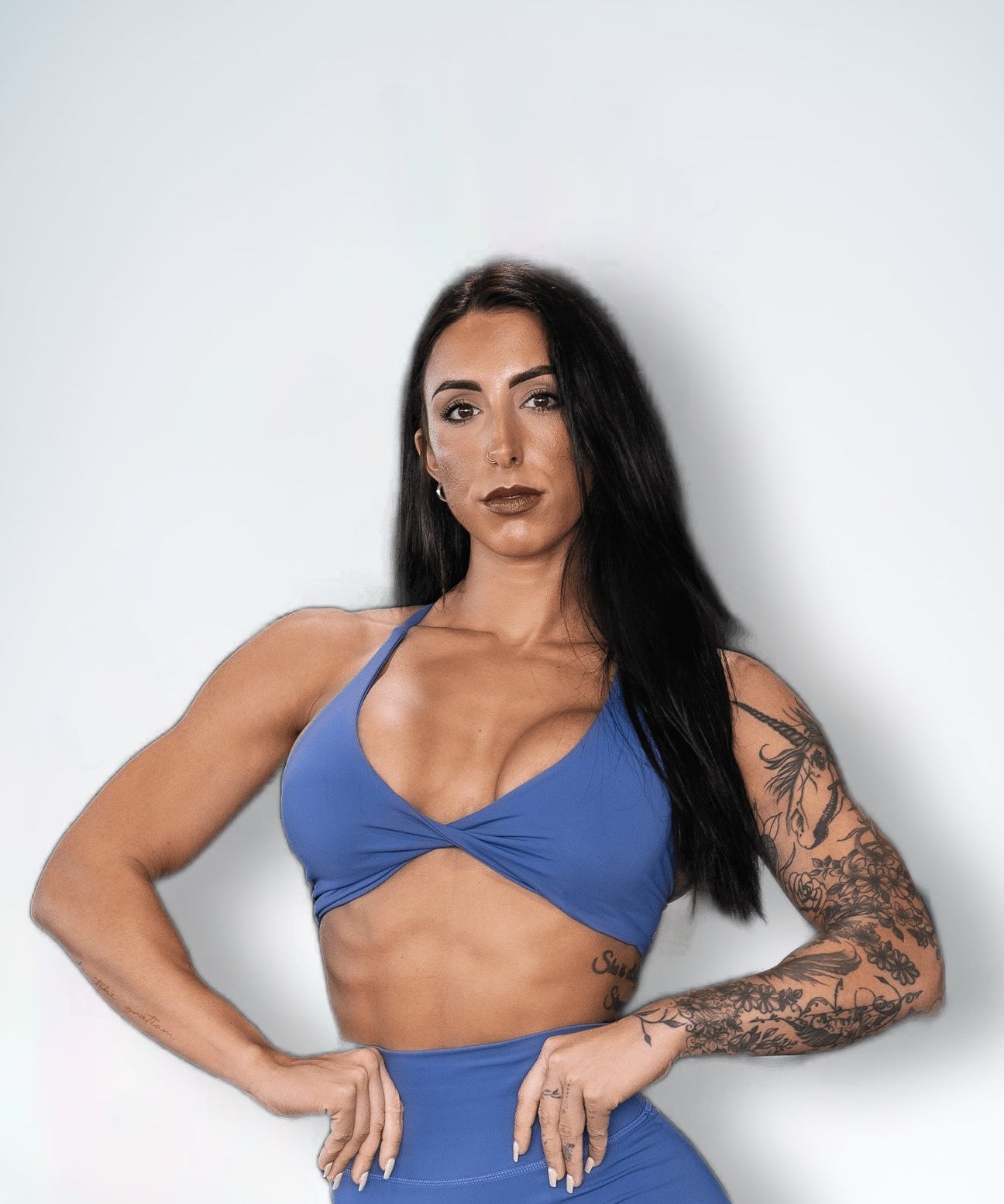 Resilient Power Bra - Denim Blue - VITAL APPAREL