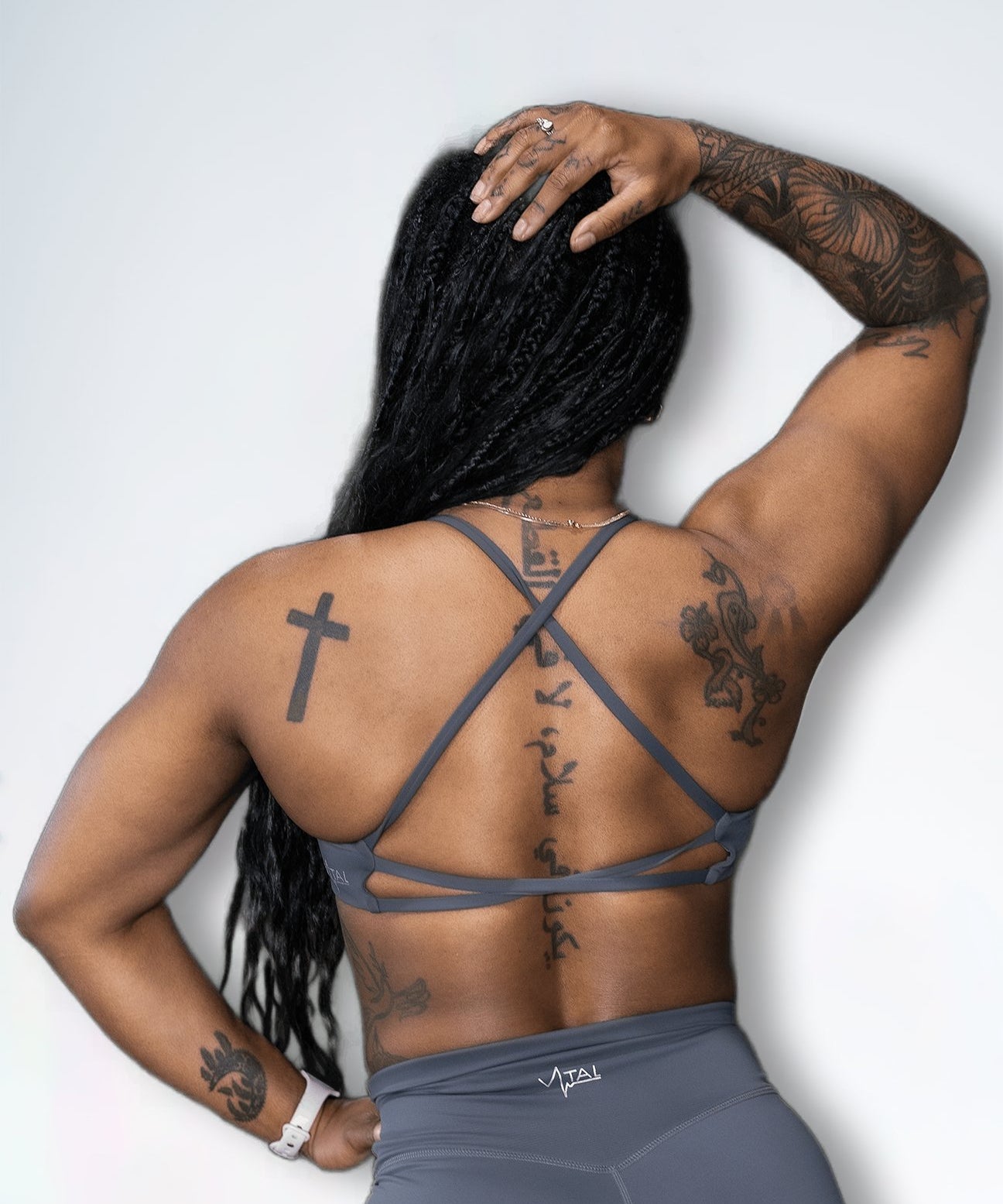 Resilient Power Bra - Graphite - VITAL APPAREL