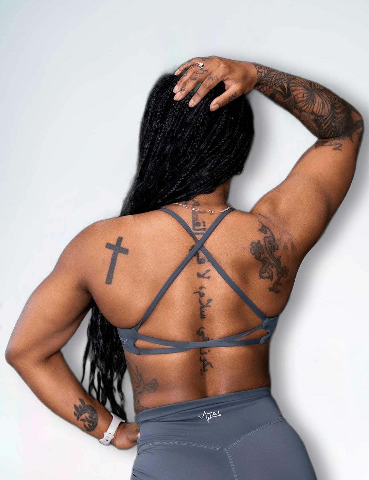 Resilient Power Bra - Graphite - VITAL APPAREL