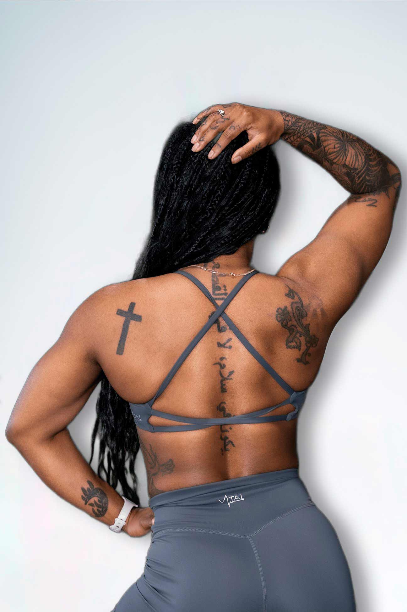 Resilient Power Bra - Graphite - VITAL APPAREL