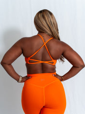 Resilient Power Bra - Orange - VITAL APPAREL