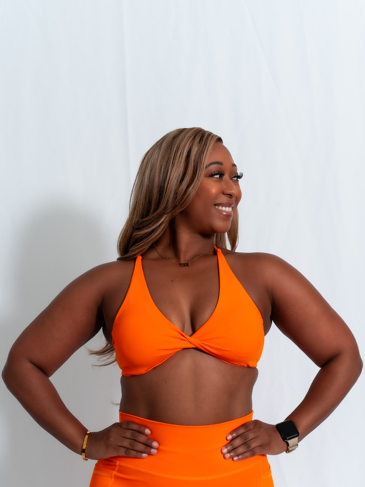 Resilient Power Bra - Orange - VITAL APPAREL