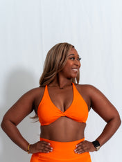 Resilient Power Bra - Orange - VITAL APPAREL