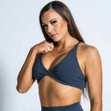Resilient Power Bra Royal Purple, Maroon, Steel.