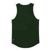 Scallop Tank Top - Dark Green - VITAL APPAREL