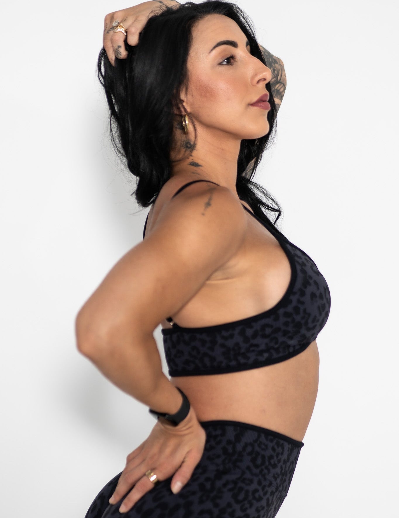 Seamless Tempo Bra - Black Leopard - VITAL APPAREL