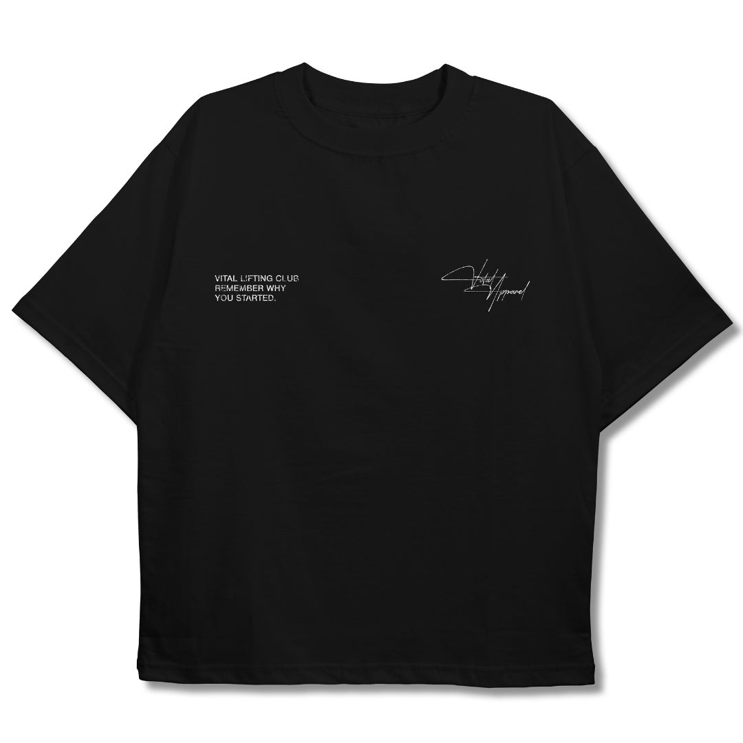 Supreme Oversized Pump Cover - Aspire T Black/Grunge White - VITAL APPAREL