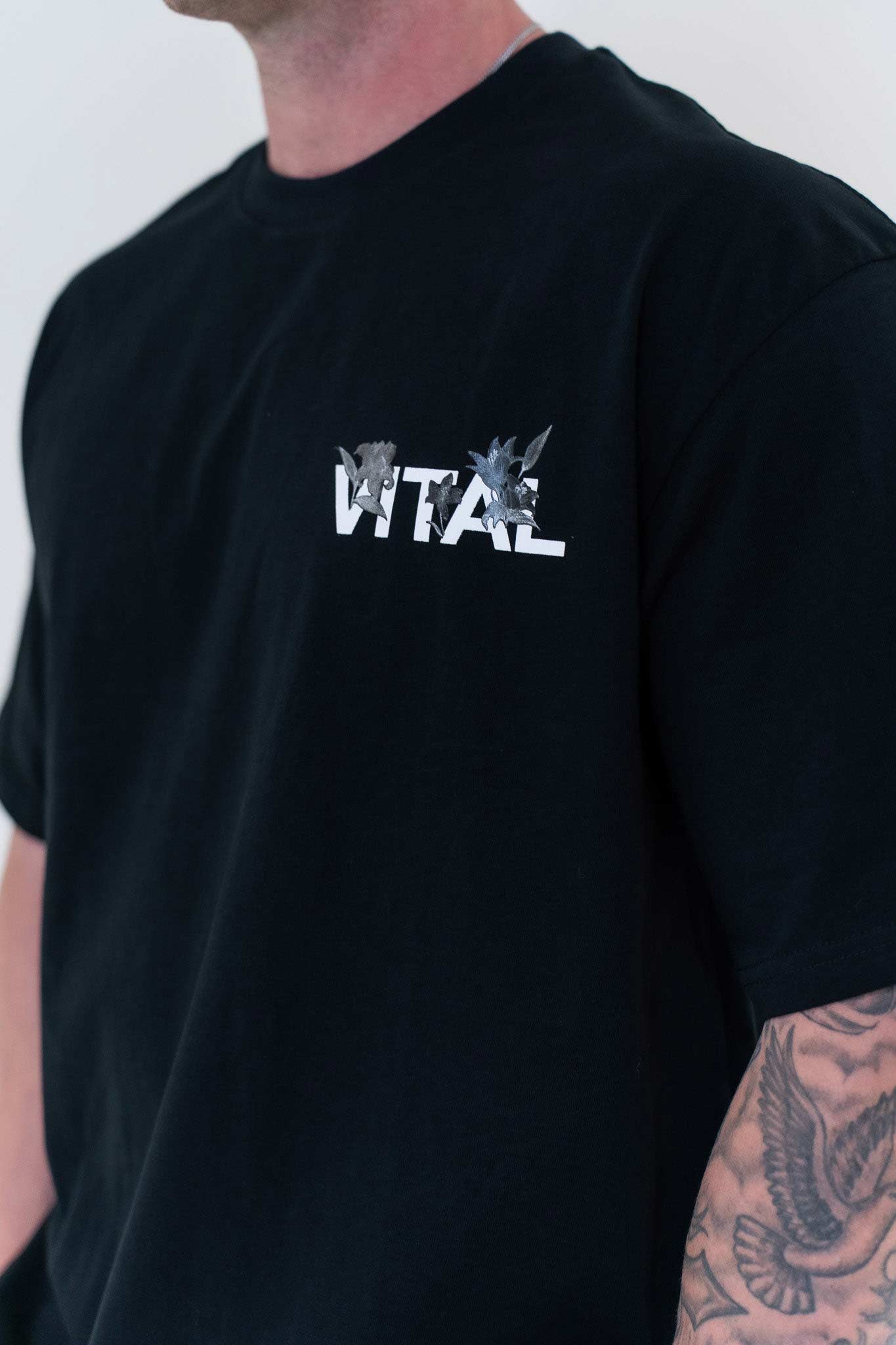 Supreme Oversized Pump Cover - Gratitude T Black/White - VITAL APPAREL