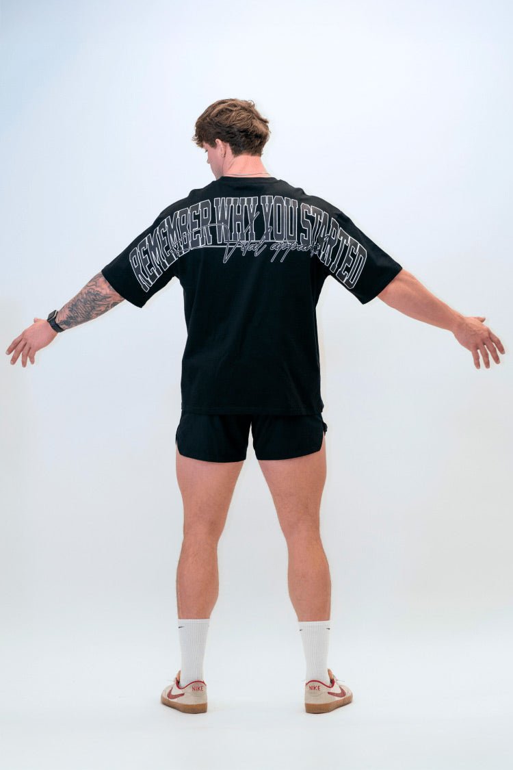 Supreme Oversized Pump Cover - Remember Why You Started Black/Charcoal/White - VITAL APPAREL