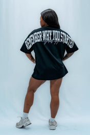 Supreme Oversized Pump Cover - Remember Why You Started Black/White - VITAL APPAREL