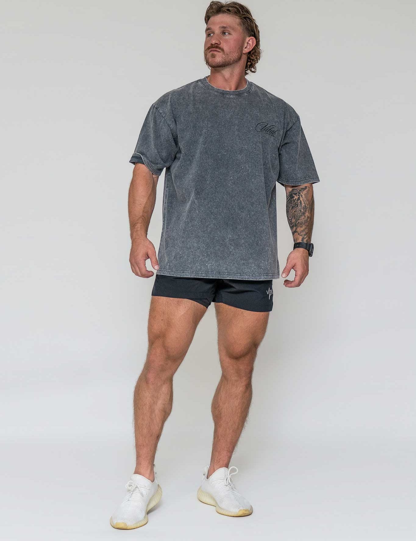 Supreme Oversized Pump Cover - Vintage RWYS Gray Acid T - VITAL APPAREL