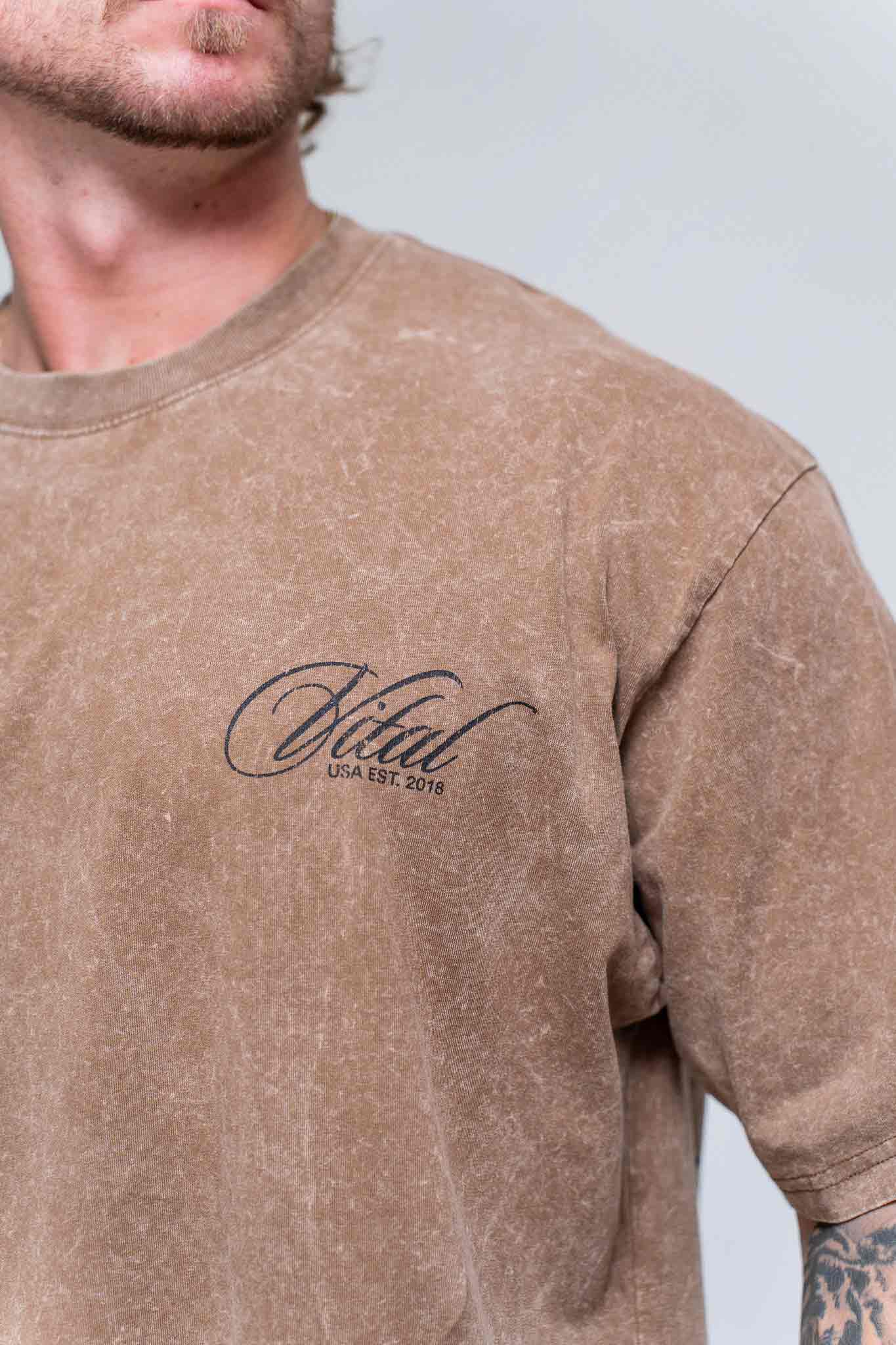 Supreme Oversized Pump Cover - Vintage RWYS Latte Acid T - VITAL APPAREL