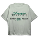 Oversized Pump Cover T-Shirt - Vintage Remember Why You Started T Beige