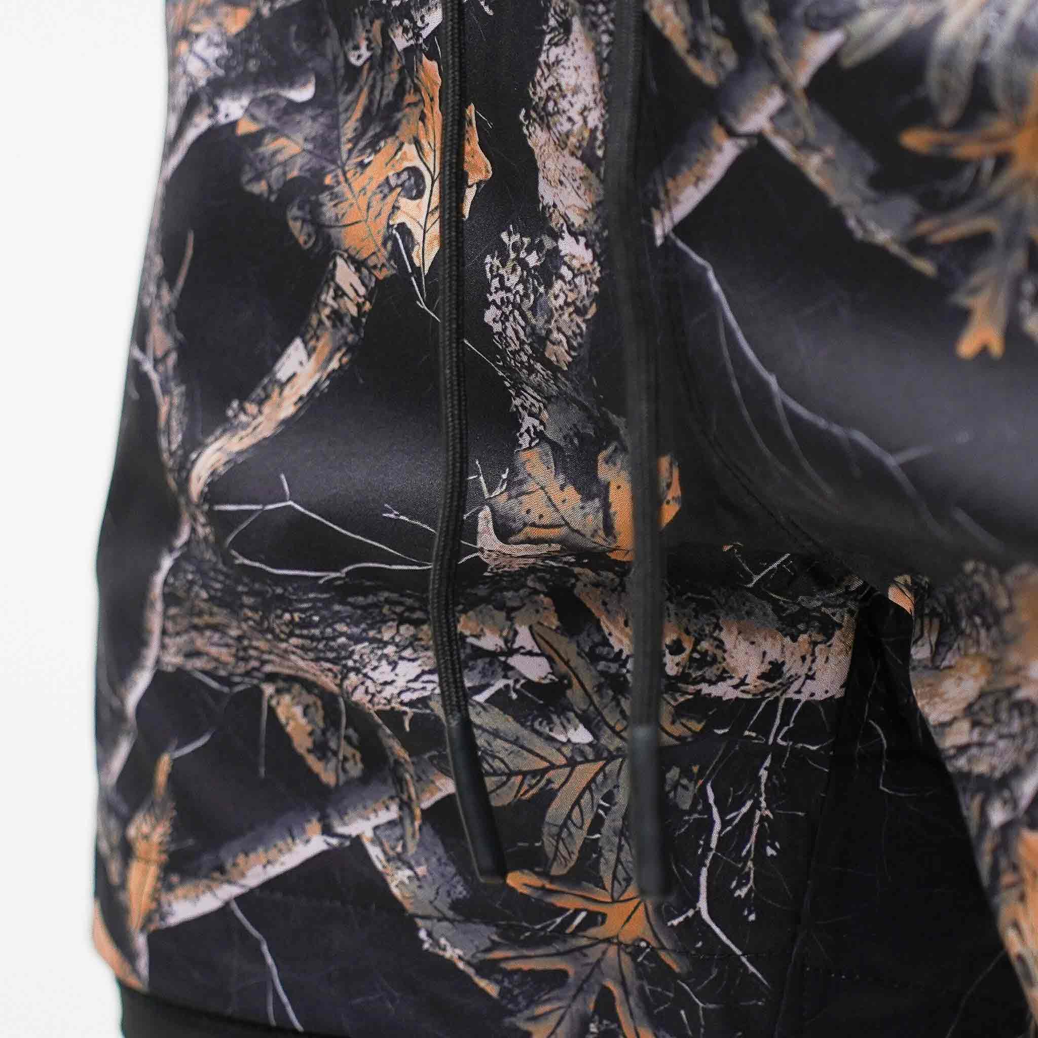 Tech Lined Performance Shorts 5.5" - Black Woodland Camo - VITAL APPAREL