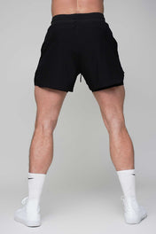 Tech Lined Performance Shorts 5.5" - Black/Black - VITAL APPAREL