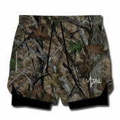Tech Lined Performance Shorts 5.5" - Woodland Camo - VITAL APPAREL