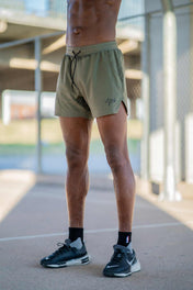Tech Lined Performance Shorts 7" - Olive/Black - VITAL APPAREL