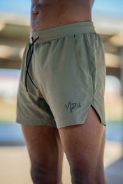 Tech Lined Performance Shorts 7" - Olive/Black - VITAL APPAREL
