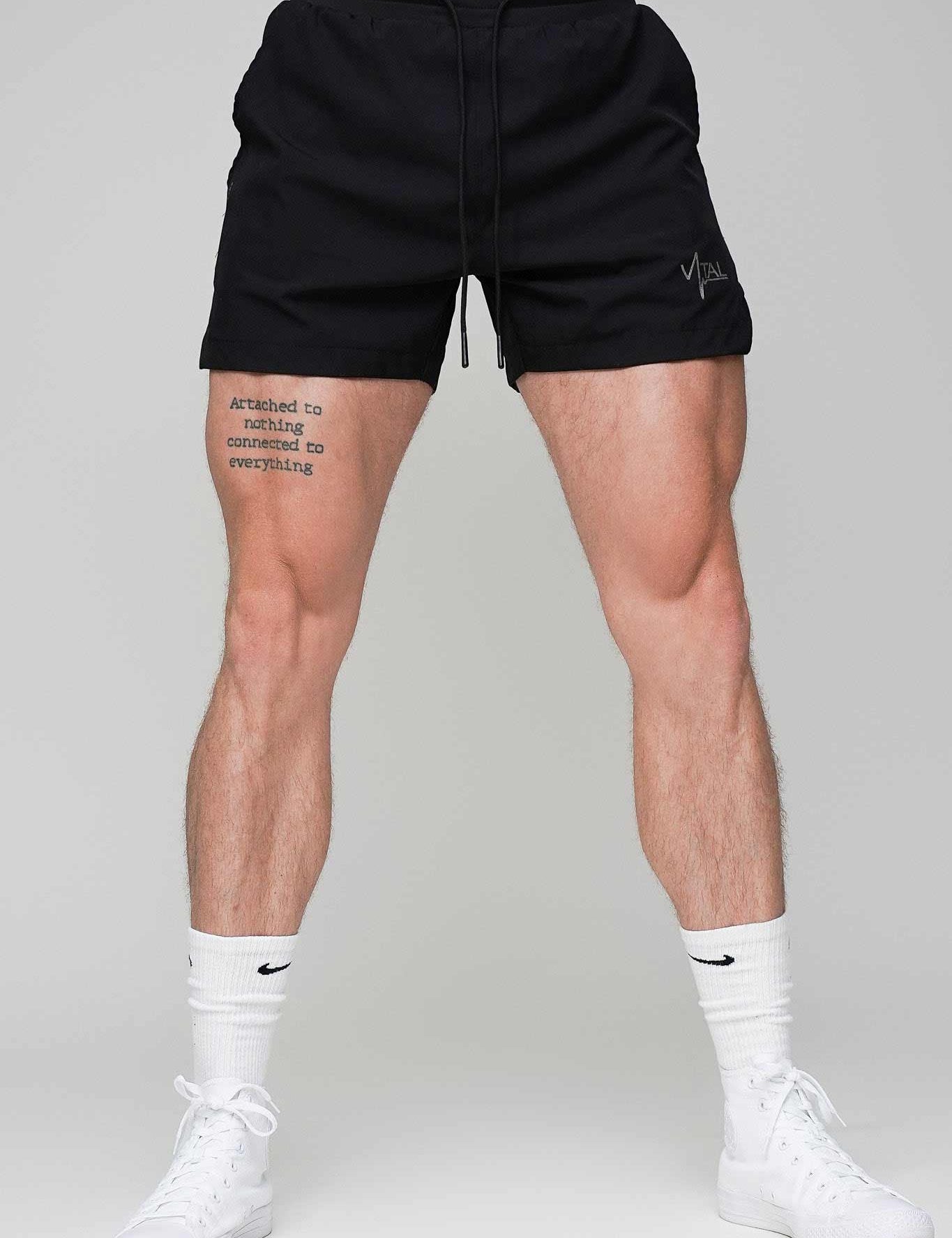 Tech Performance Shorts 5.5" - Black (Linerless) - VITAL APPAREL