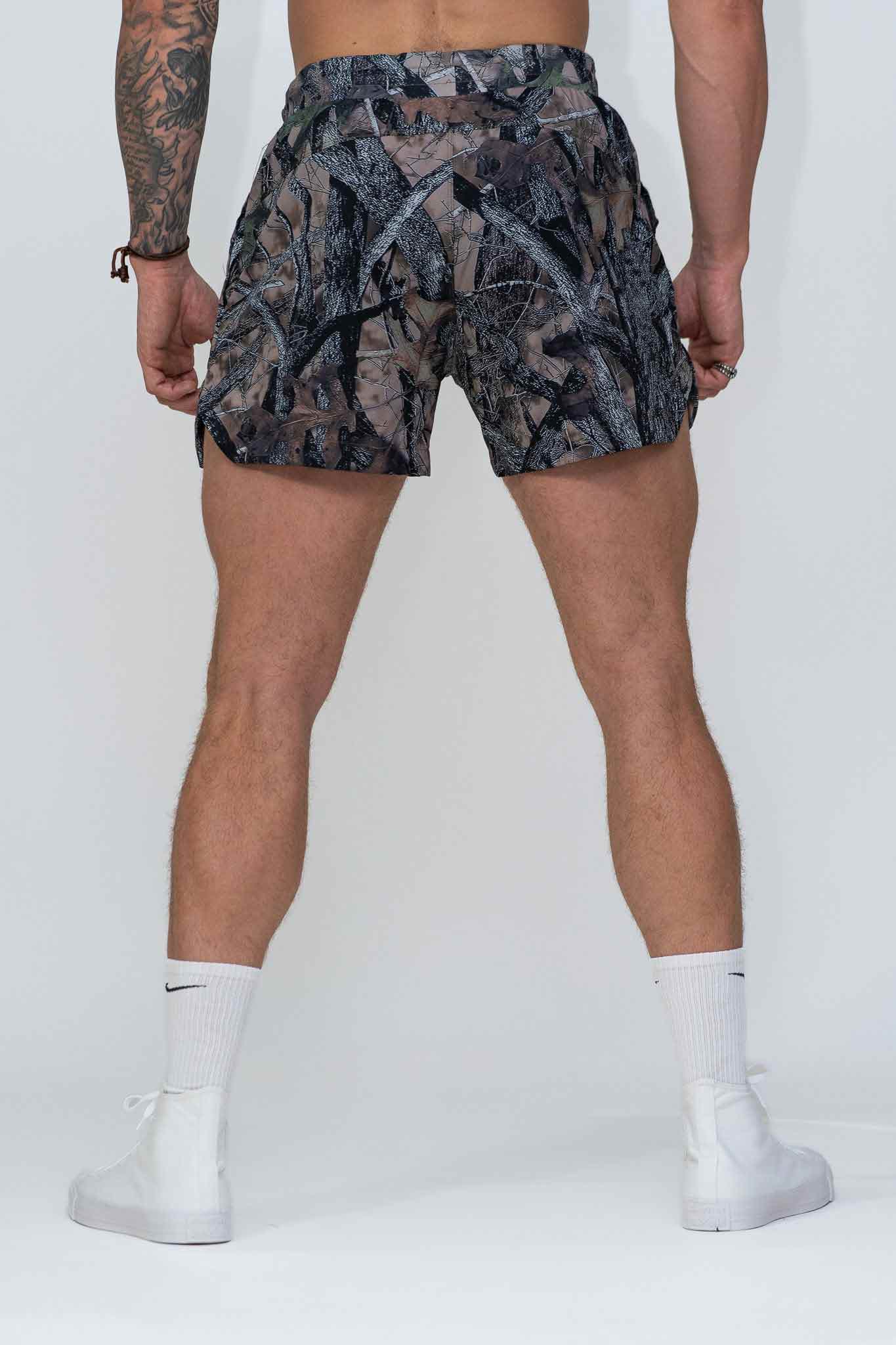 Tech Performance Shorts 5.5" - Woodland Camo (Linerless) - VITAL APPAREL