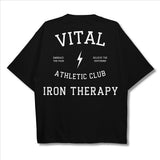 Oversized Pump Cover T-Shirt - Iron Therapy Black/White