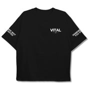 The Supreme Oversized HW Pump Cover - Sleeve T Black/White - VITAL APPAREL