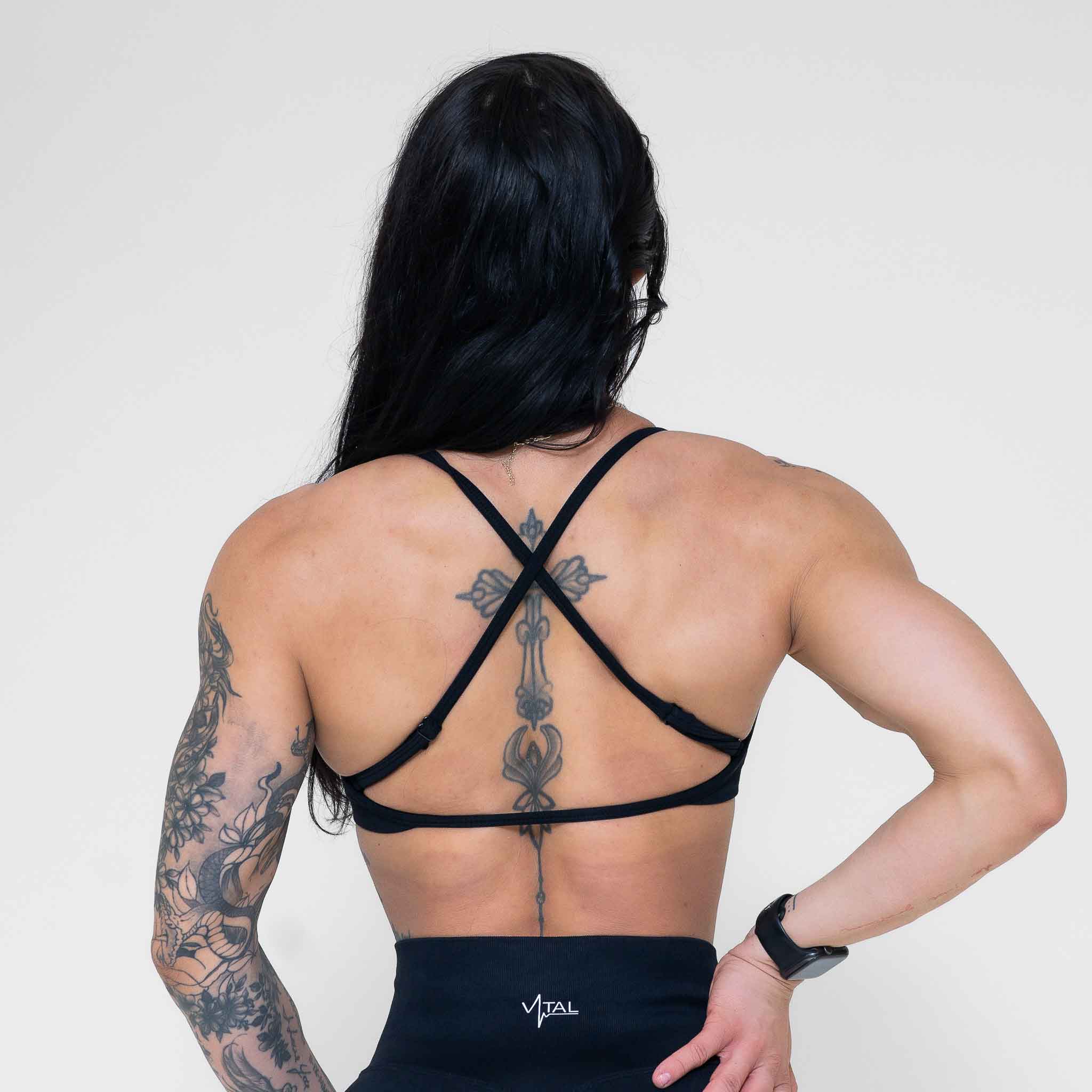 Virtue Adjustable Bra - Black - VITAL APPAREL