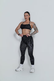 Virtue Adjustable Bra - Black Snake Skin - VITAL APPAREL