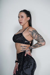 Virtue Adjustable Bra - Black Snake Skin - VITAL APPAREL