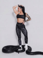 Virtue Adjustable Bra - Black Snake Skin - VITAL APPAREL