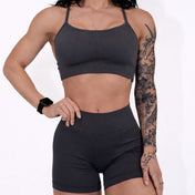 Virtue Adjustable Bra - Dark Gray - VITAL APPAREL