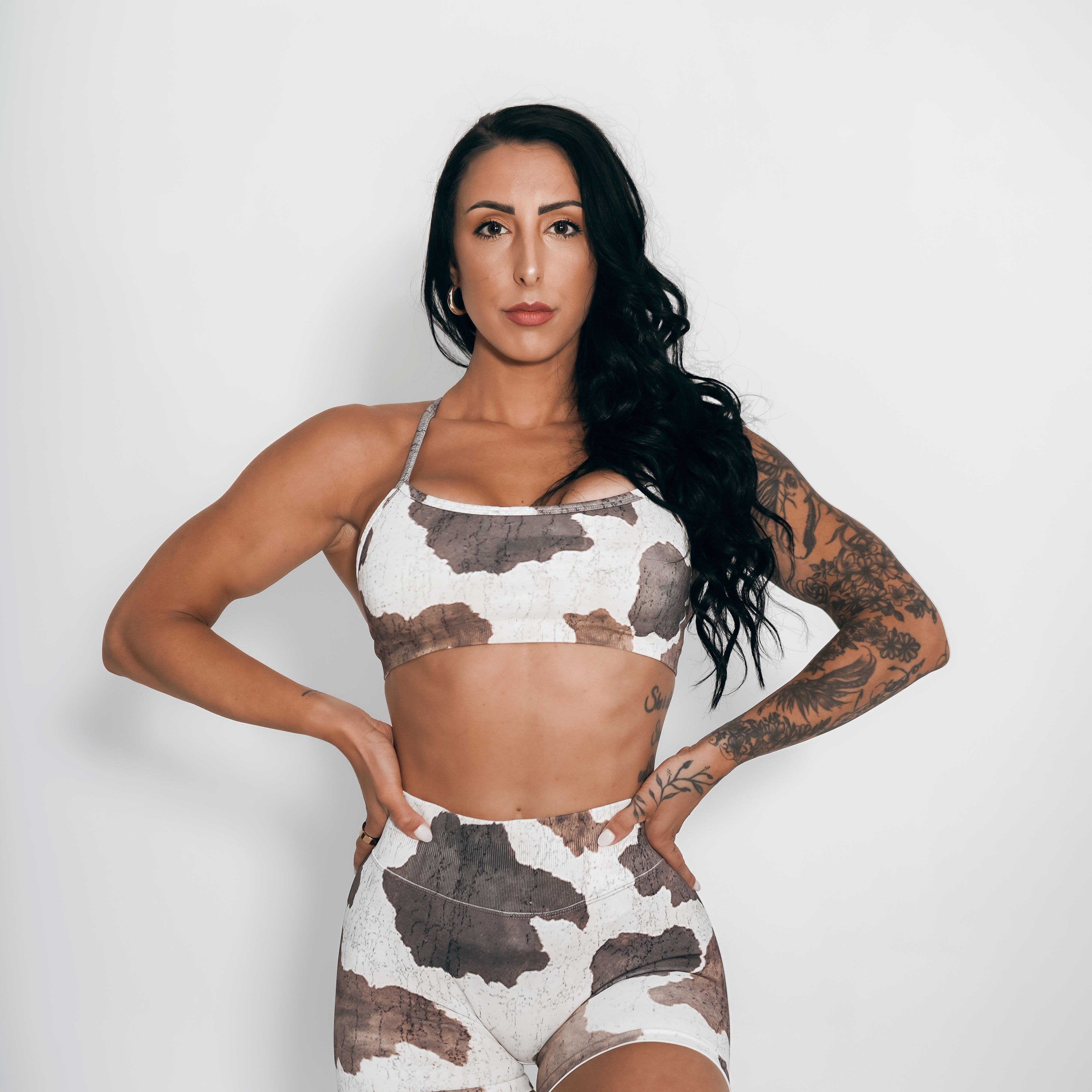 Virtue Adjustable Bra - Rustic Cow Print - VITAL APPAREL