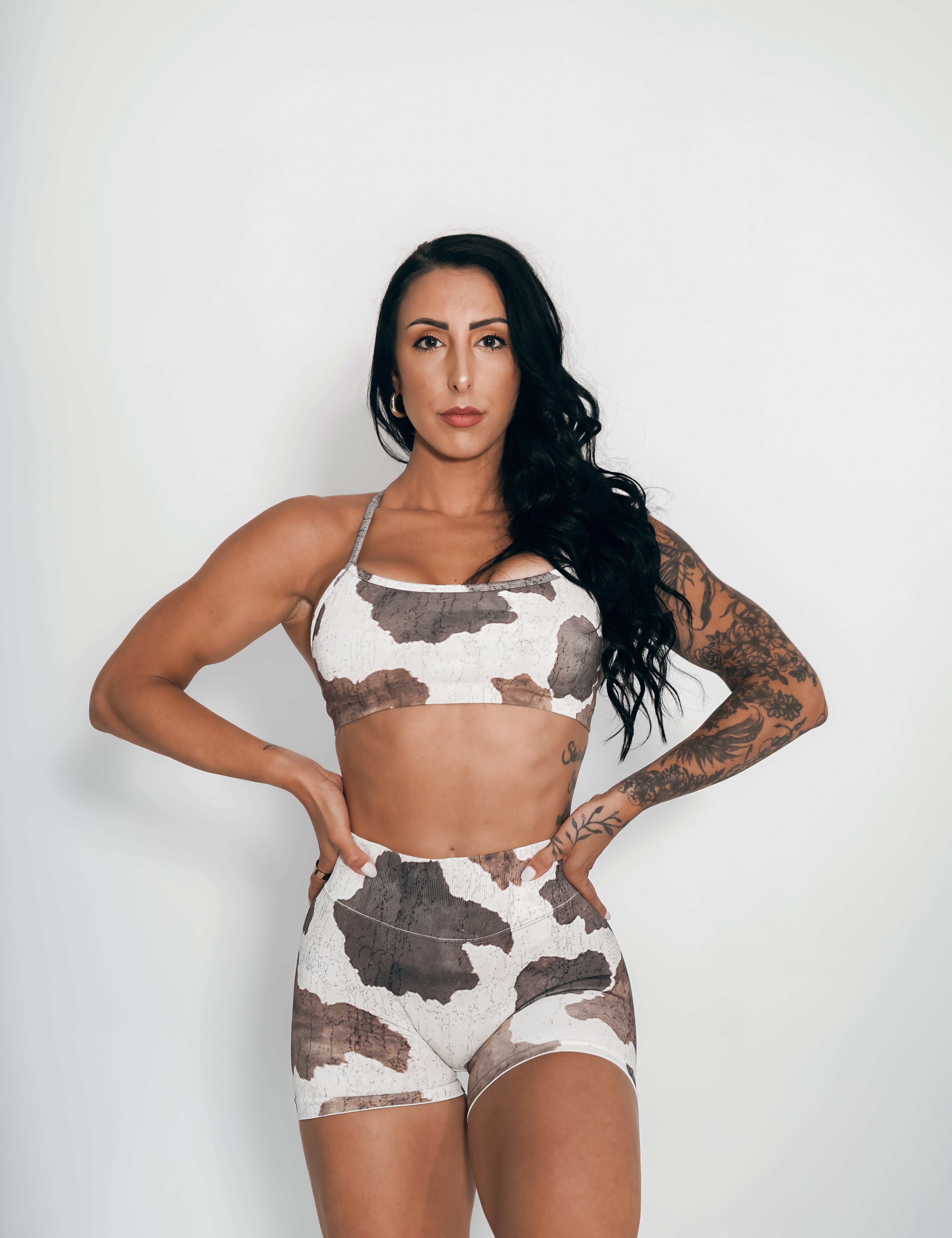 Virtue Adjustable Bra - Rustic Cow Print - VITAL APPAREL