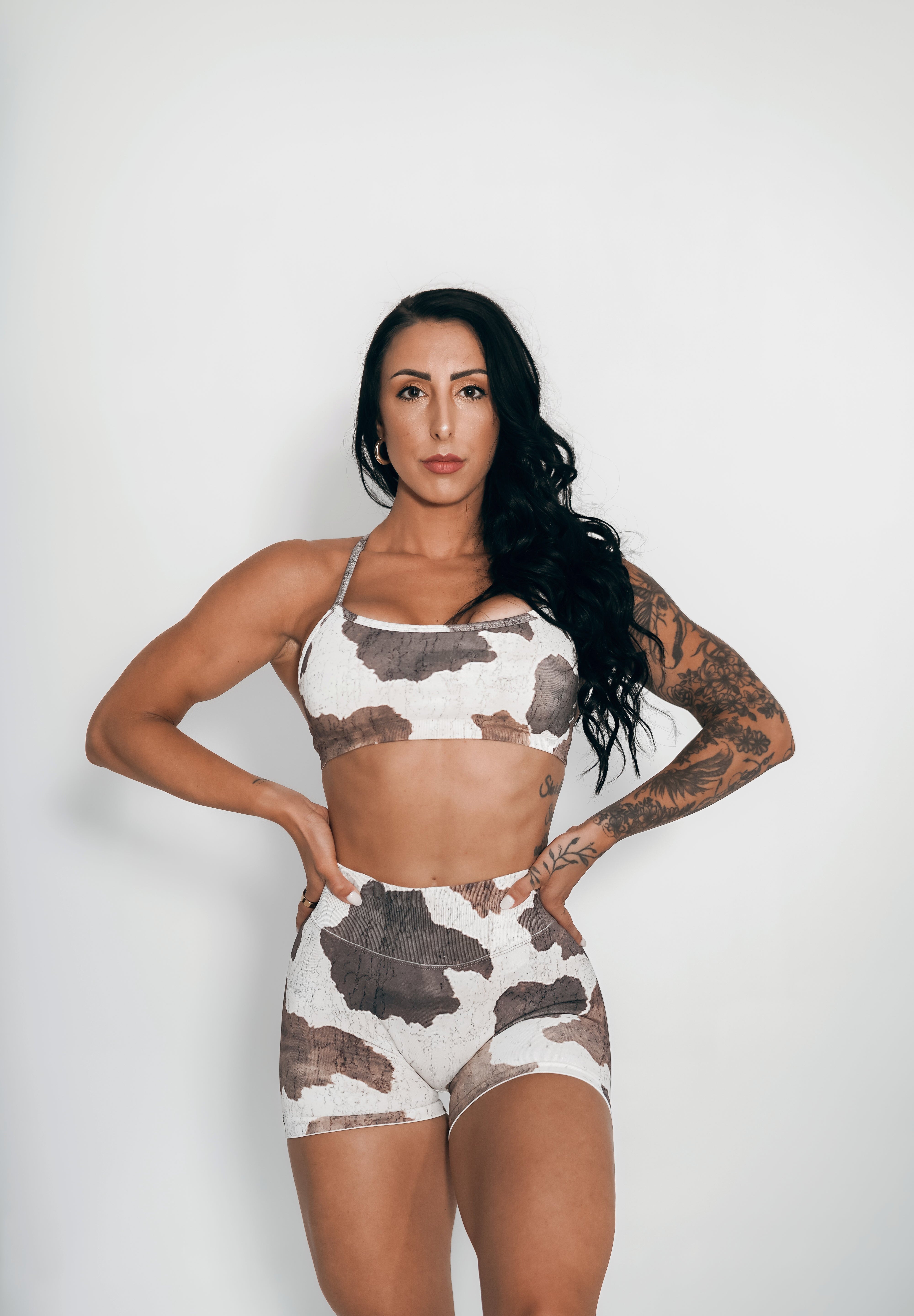 Virtue Adjustable Bra - Rustic Cow Print - VITAL APPAREL