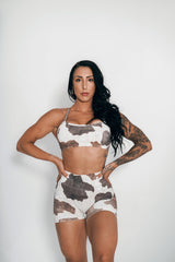 Virtue Adjustable Bra - Rustic Cow Print