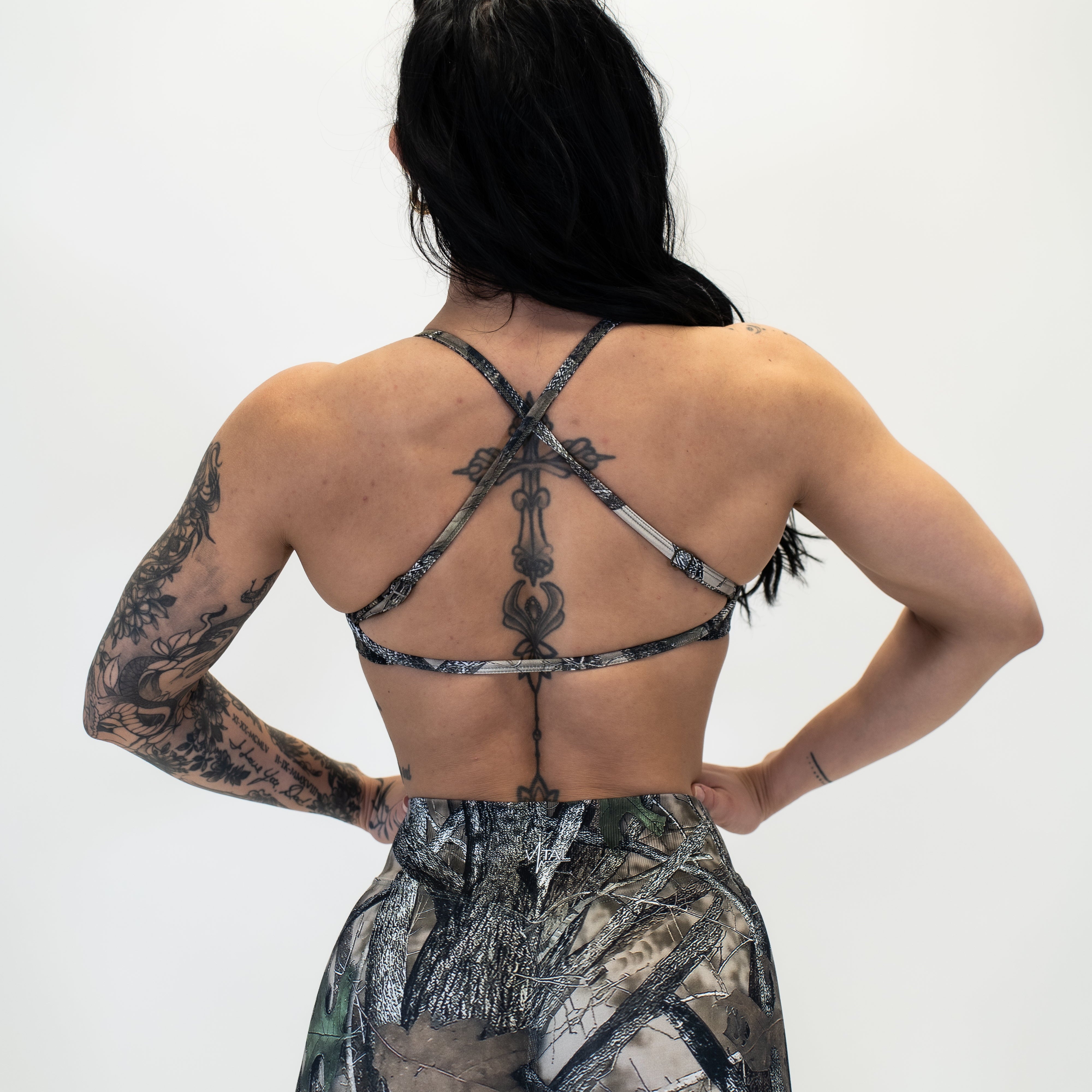 Virtue Adjustable Bra - Woodland Camo - VITAL APPAREL