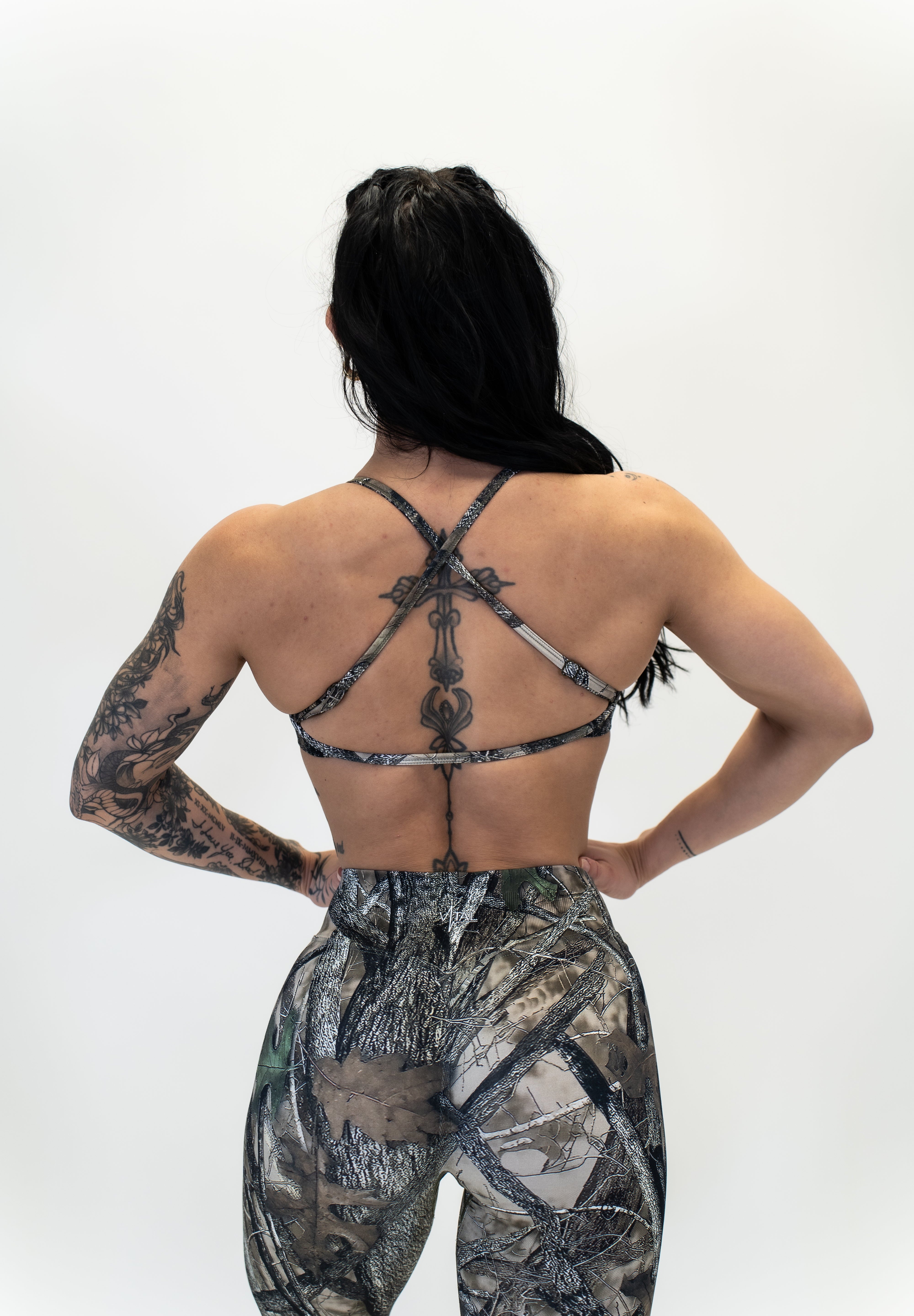 Virtue Adjustable Bra - Woodland Camo - VITAL APPAREL