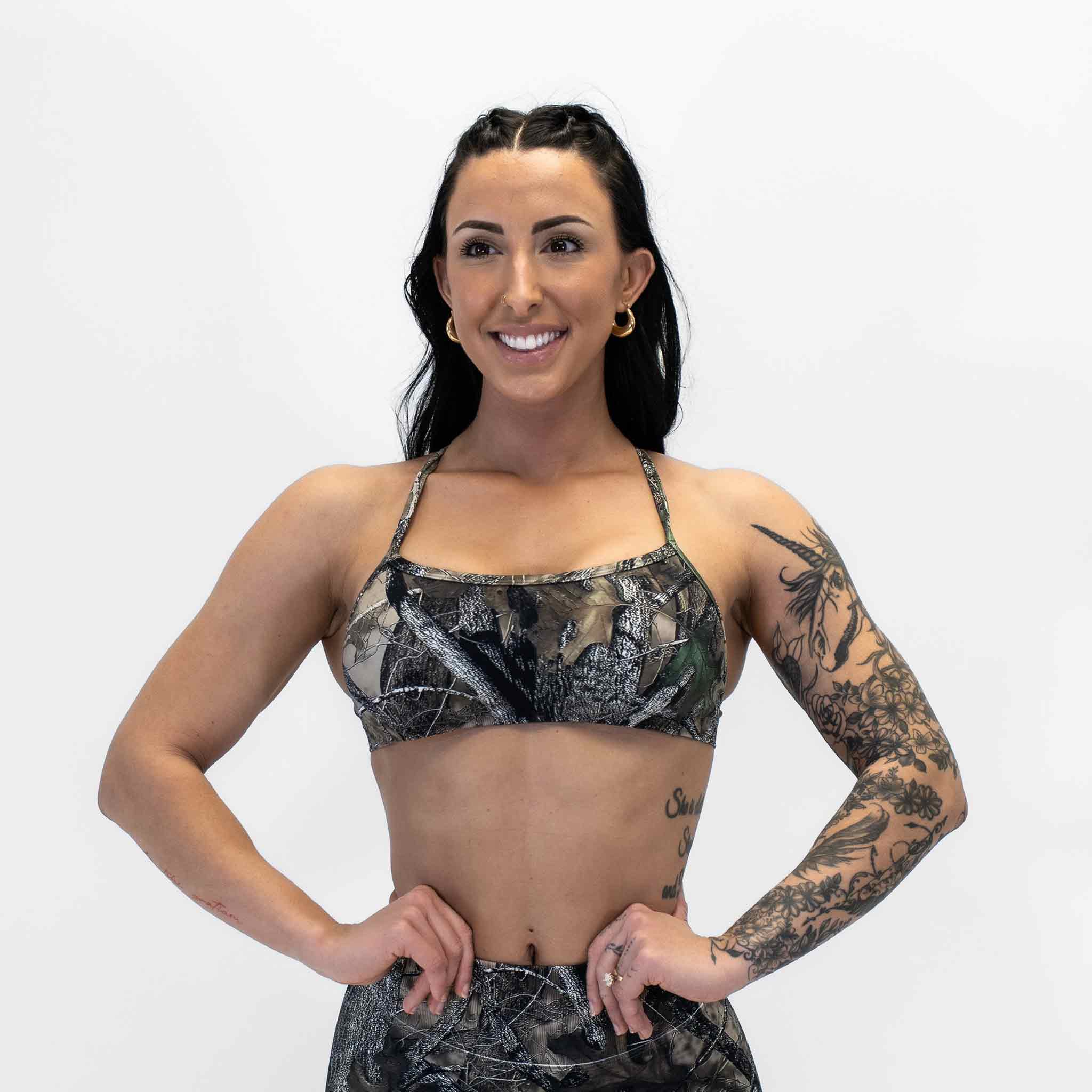 Virtue Adjustable Bra - Woodland Camo - VITAL APPAREL