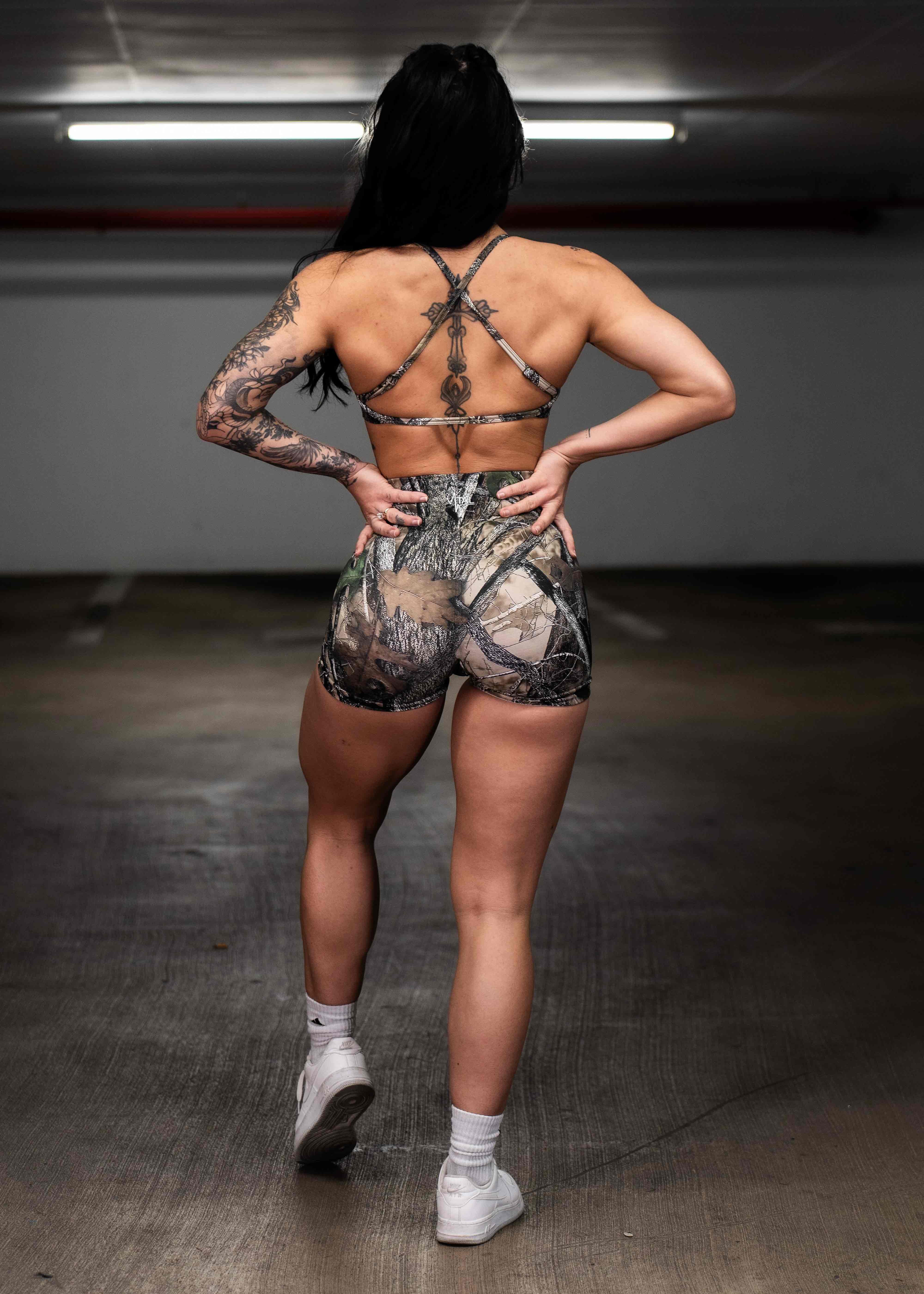 Virtue Adjustable Bra - Woodland Camo - VITAL APPAREL