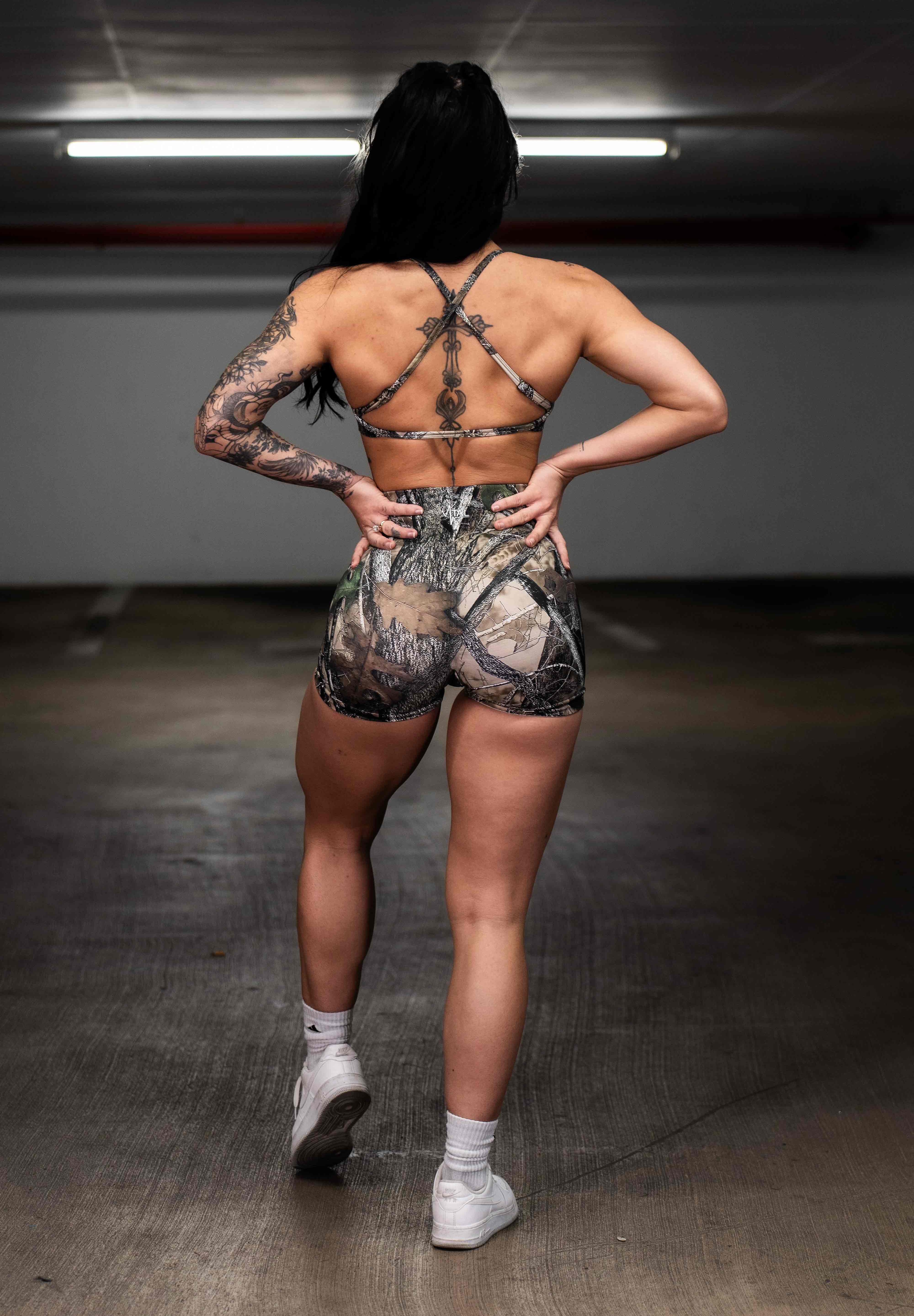 Virtue Adjustable Bra - Woodland Camo - VITAL APPAREL