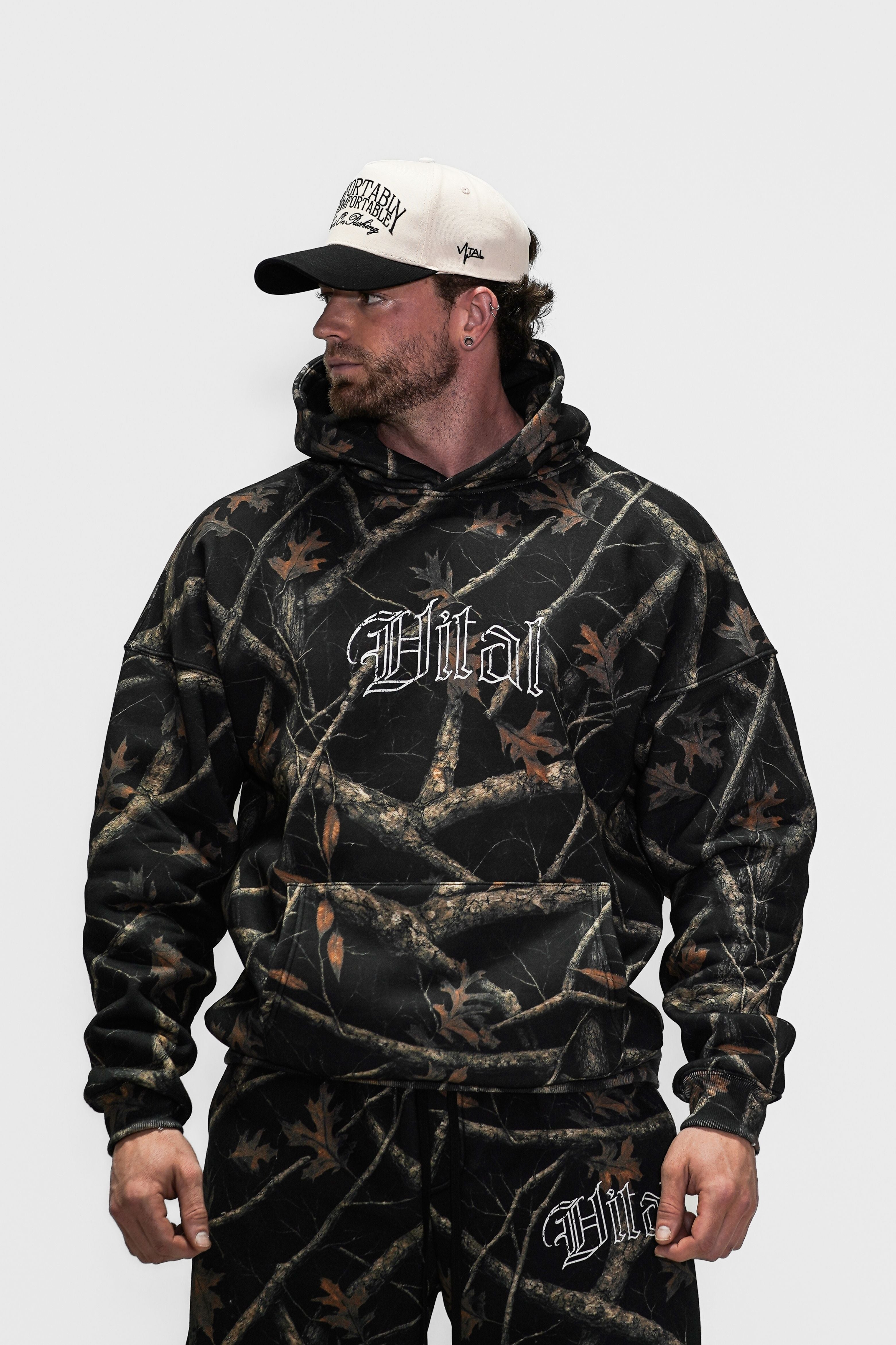 Relentless Oversized Heavyweight Hoodie - Training Dept Black Camo