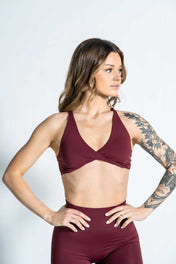 Resilient Power Bra Royal Purple, Maroon, Steel.