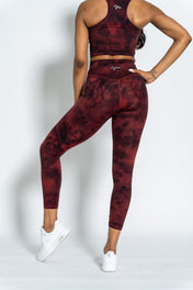 Plush V2 Leggings - Black Marble, Ocean Marble, Wine Marble. - VITAL APPAREL