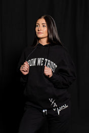 Relentless Oversized Heavy Weight Hoodie- IIWT Black - VITAL APPAREL