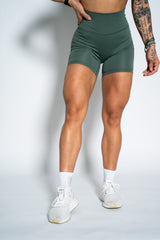 Resilient Biker Shorts 6" - Space Blue, Sage, Rust, Basil, Cool Gray.