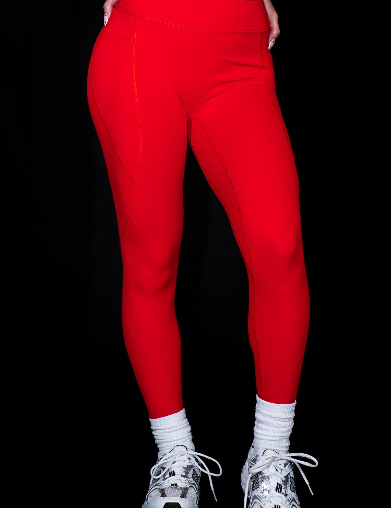 Be Fit Red Pocket Scrunch Butt Legging - Be Fit Apparel