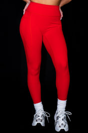 Resilient Pocket Legging - Fire Red - VITAL APPAREL