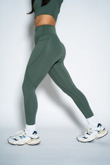 Resilient Pocket Legging - Space Blue, Sage, Rust, Basil, Cool Gray