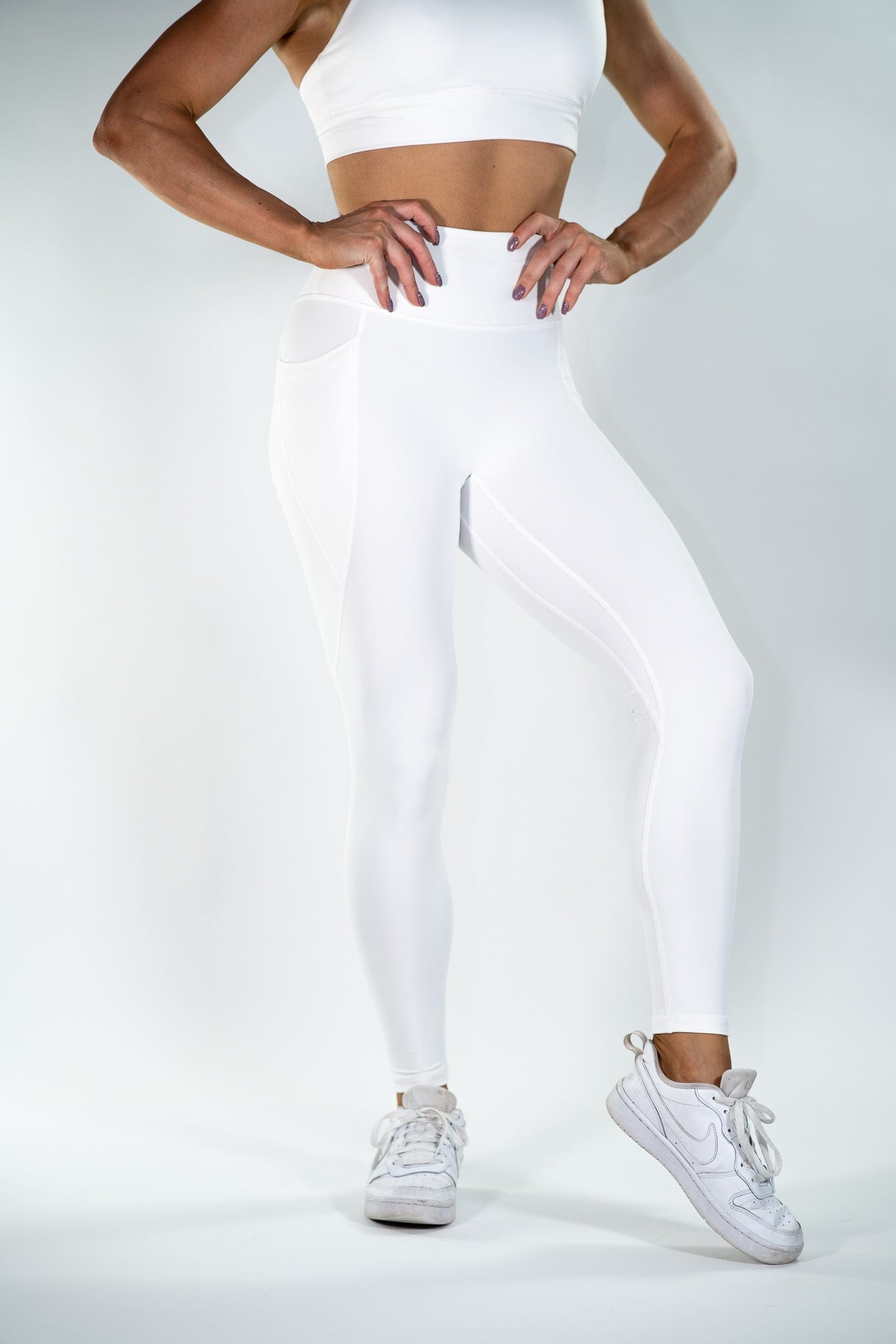 WHITE Workout leggings - XS - VivienVance
