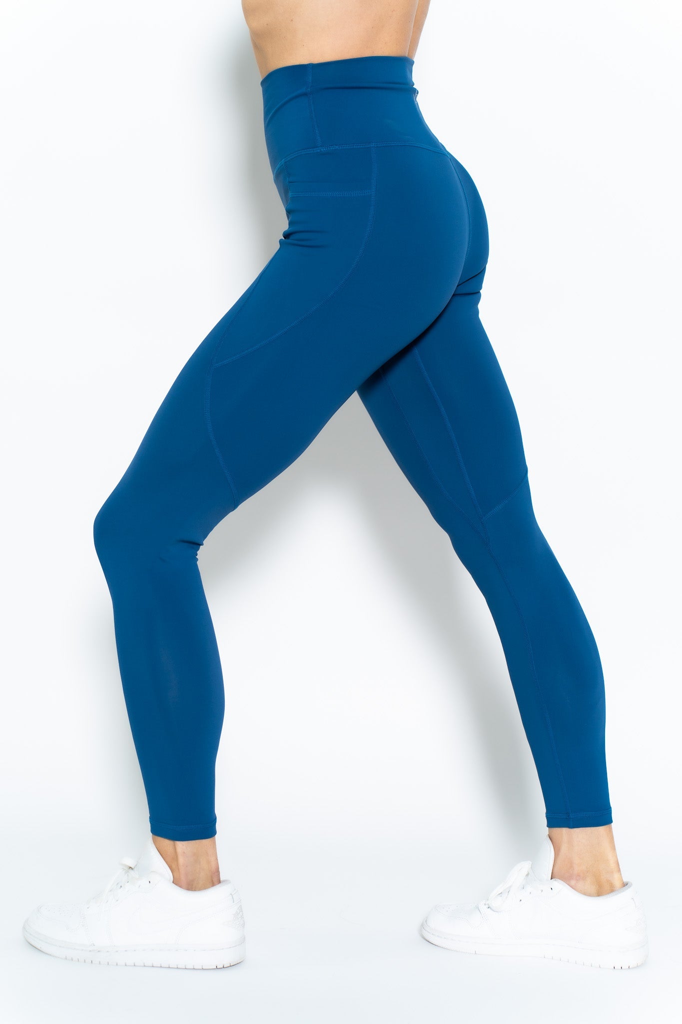 Buy OUSTON Women Black Royal Blue High Waist Yoga Tights Online at Best  Prices in India - JioMart.